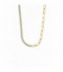 Collar Lotus Silver Cadena y Circonitas acabado oro - LP3270-1/2