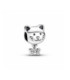 Charm Pandora Mascota Gato y Lazo - 792255C01