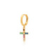 Piercing Agatha Mini Cross Cruz Multicolor Dorado - 2380157-256-TU