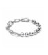 Sterling silver bead and link bracelet - 592793C00