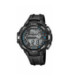 Reloj Calypso digital Hombre correa caucho negro y detalles en azul - K5836/4