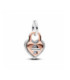 Charm colgante Pandora Doble Corazón Candado Giratorio en Dos Tonos - 783079C01
