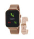 Reloj Marea Smartwatch Unisex Cuadrado malla acero inox rosa - B63002/3