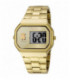 Reloj D-Bear digital de acero IP dorado - 600350300