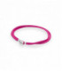 pulsera pandora moments en cordón rosa para charms - 590749CPH