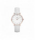 Reloj Cluse Minuit Mujer piel y esfera blanca - CL30056