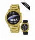 Reloj inteligente Marea Hombre Correas intercambiables acero IP dorado/silicona negra - B58003/5