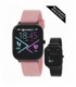 Reloj Inteligente Marea Mujer Correas intercambiables acero IP negro/ silicona rosa - B58006/3