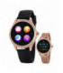 Reloj Marea Smart Watch Mujer Correa Caucho Negro + Acero IP rosé de regalo - B59005/1