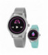 Reloj Marea Smart Watch Mujer Correa Acero + Caucho Turquesa de regalo - B59005/3