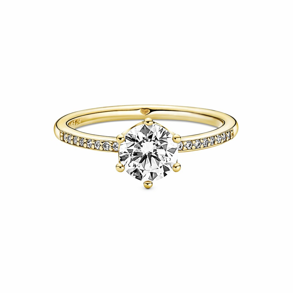 Anillo Pandora Shine Solitario Corona Brillante