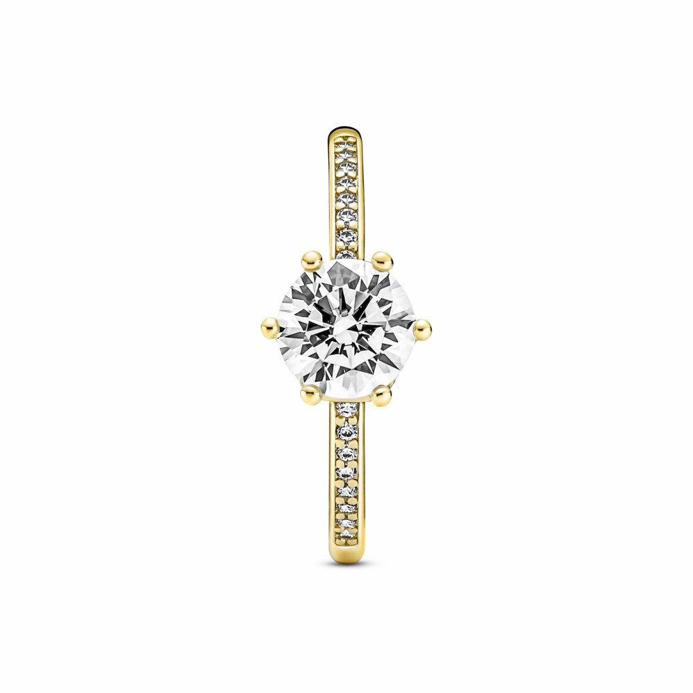Anillo Pandora Shine Solitario Corona Brillante