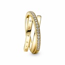 Anillo Pandora Shine Cruzado Triple Alianza