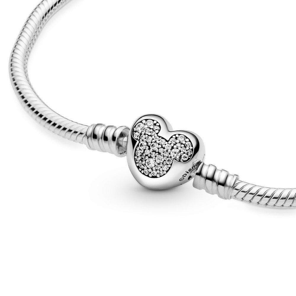 Pulsera Pandora Cierre Corazón Mickey Mouse Disney