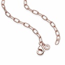 Cadena Pandora Eslabones Recubrimiento Oro Rosa 14k