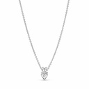 Collar Pandora Colgante Doble Corazón Brillante