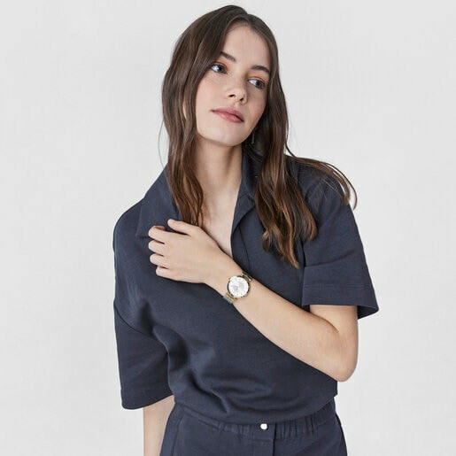 Reloj Tous S-Mesh Mujer Correa malla acero inoxidable Bicolor