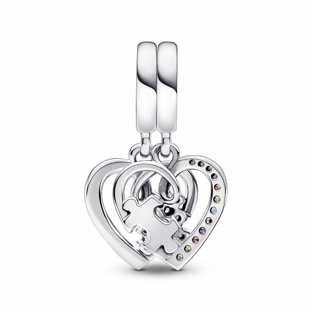 Charm colgante Pandora Divisible Puzzle Corazones de la Amistad
