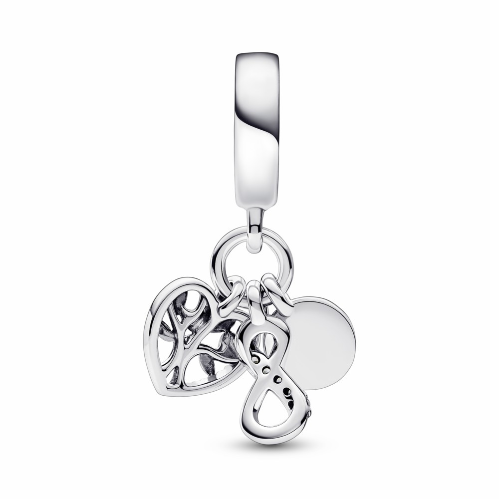 Charm colgante triple Pandora Infinito Familia