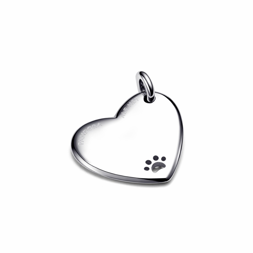 Placa Pandora Corazón para collar de mascotas
