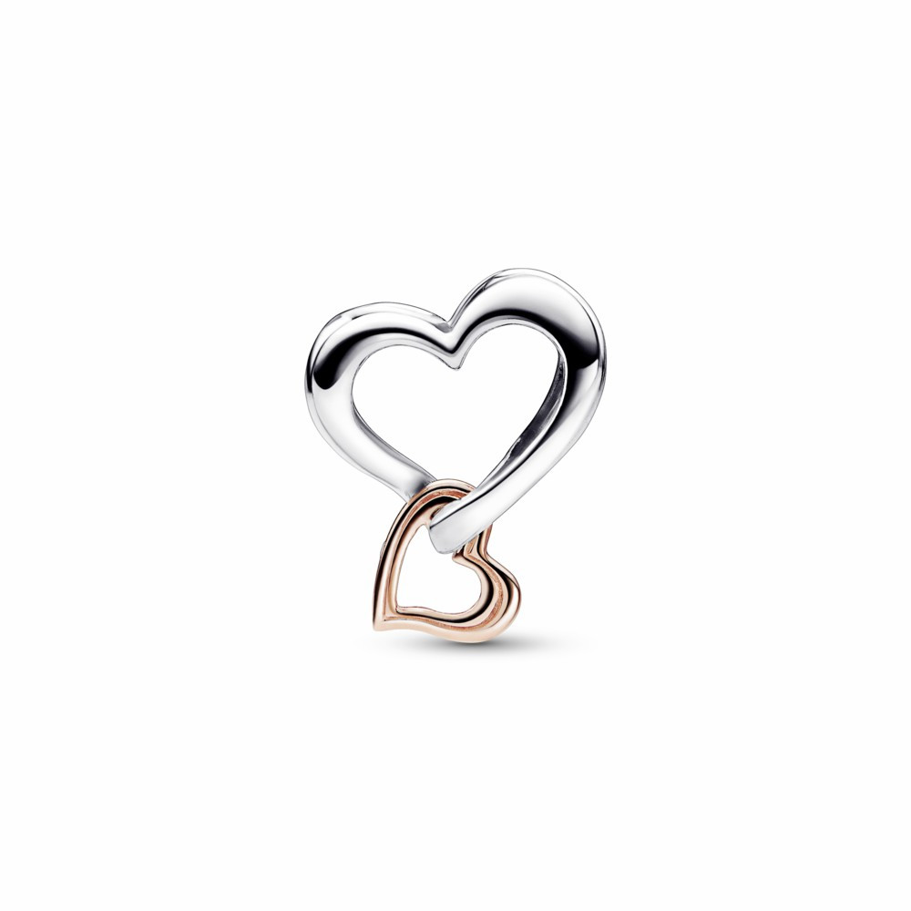 Charm Pandora Corazón Infinito Filigrana Dos Tonos