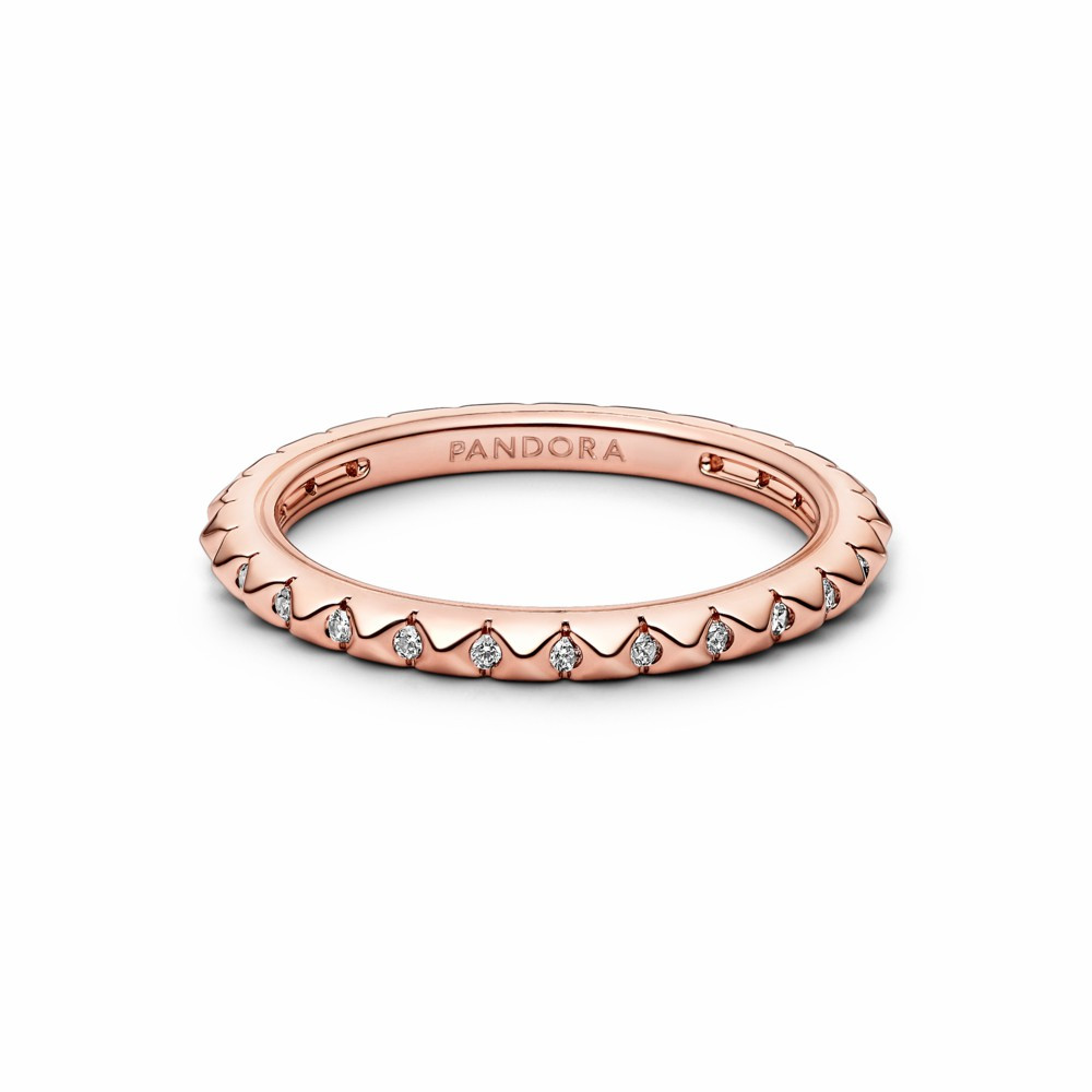 Anillo Pandora ME Pirámides Rose
