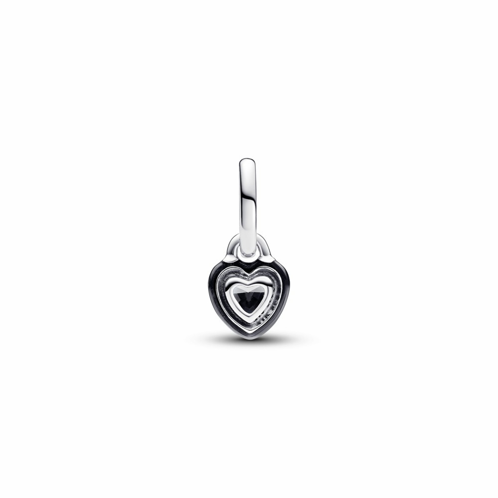 Mini colgante Pandora ME Chakra Corazón negro