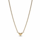 Collar Pandora Shine Corazón triple gema