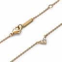 Collar Pandora Shine Corazón triple gema