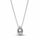 Collar Pandora Halo brillante Corte de pera