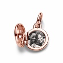 Charm colgante Pandora Medalla Grabable que se abre