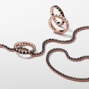 Anillo Pandora de eternidad negro con fila frillante