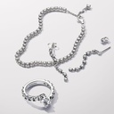Anillo Pandora de banda superpuesta billante