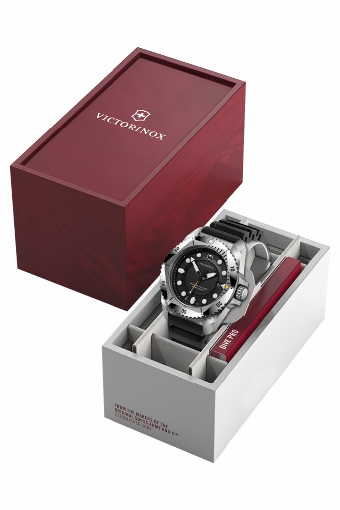 Reloj Victorinox Dive pro quartz Hombre Correa caucho negro & Esfera negra