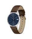 Reloj Lacoste Crocoring Hombre Corre piel marrón & esfera azul