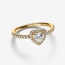 Anillo Pandora Corazón en Relieve