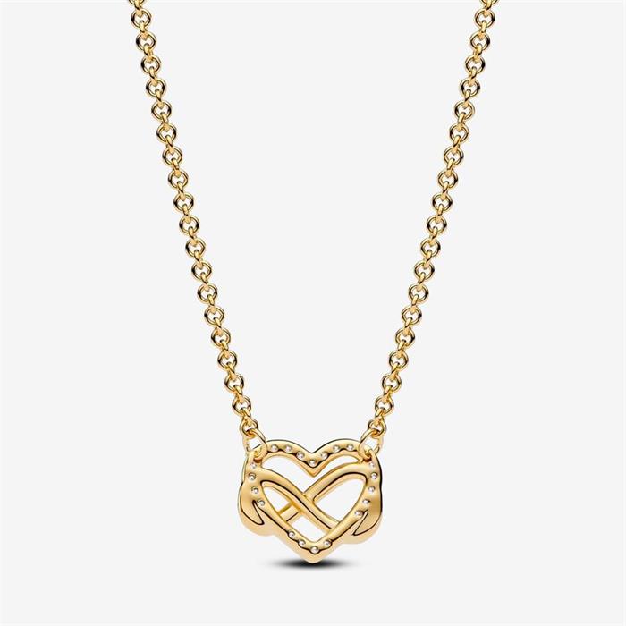 Collar Corazón Infinito Brillante