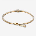 Pulsera Pandora Tenis Corazón Brillante