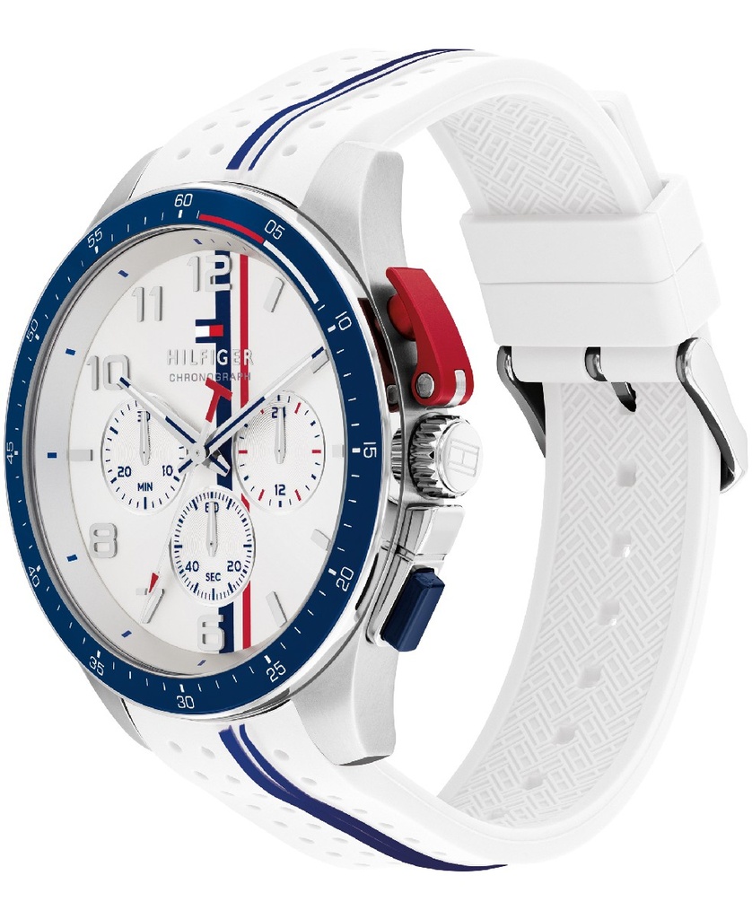 Reloj Tommy Hiflgier Bank Blanco y Azul Cronógrafo Hombre 1792167