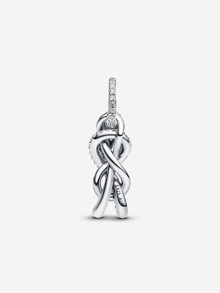 Charm Pandora Colgante Nudo Infinito y Pavé