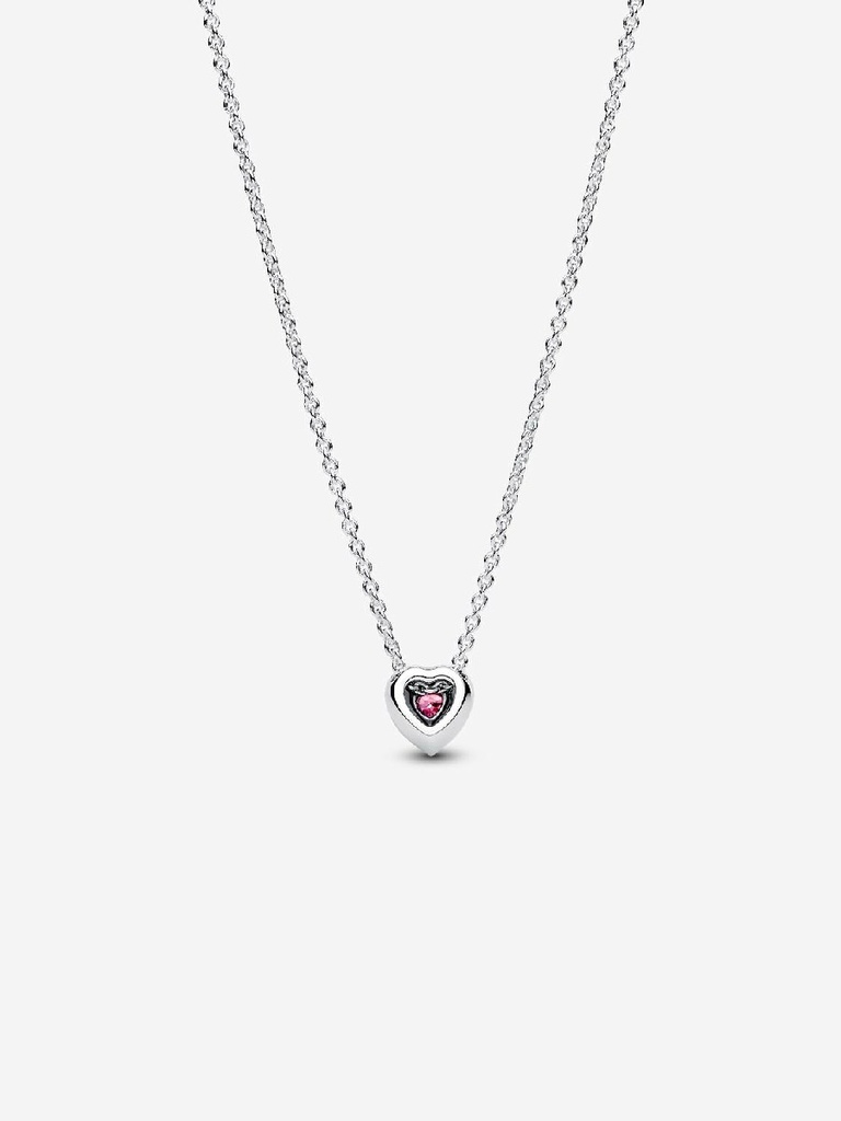 Collar Pandora Corazón en Relieve
