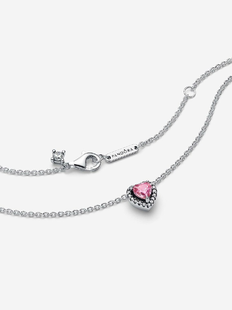 Collar Pandora Corazón en Relieve