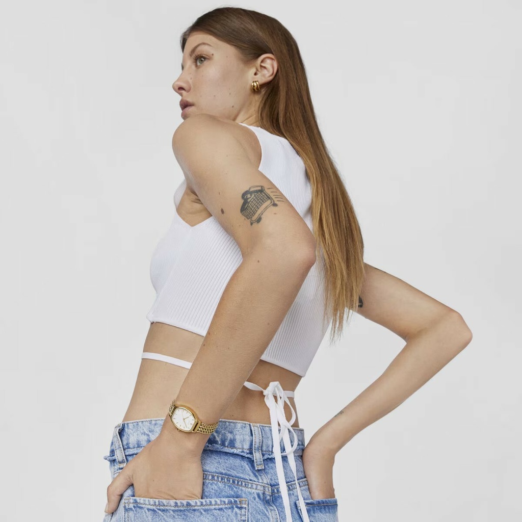 Reloj Tous Mujer Osier IPG Esfera Acero Brazalete Esterilla Dorado 100350410