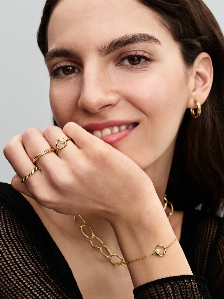 Anillo Pandora Banda Ondulada