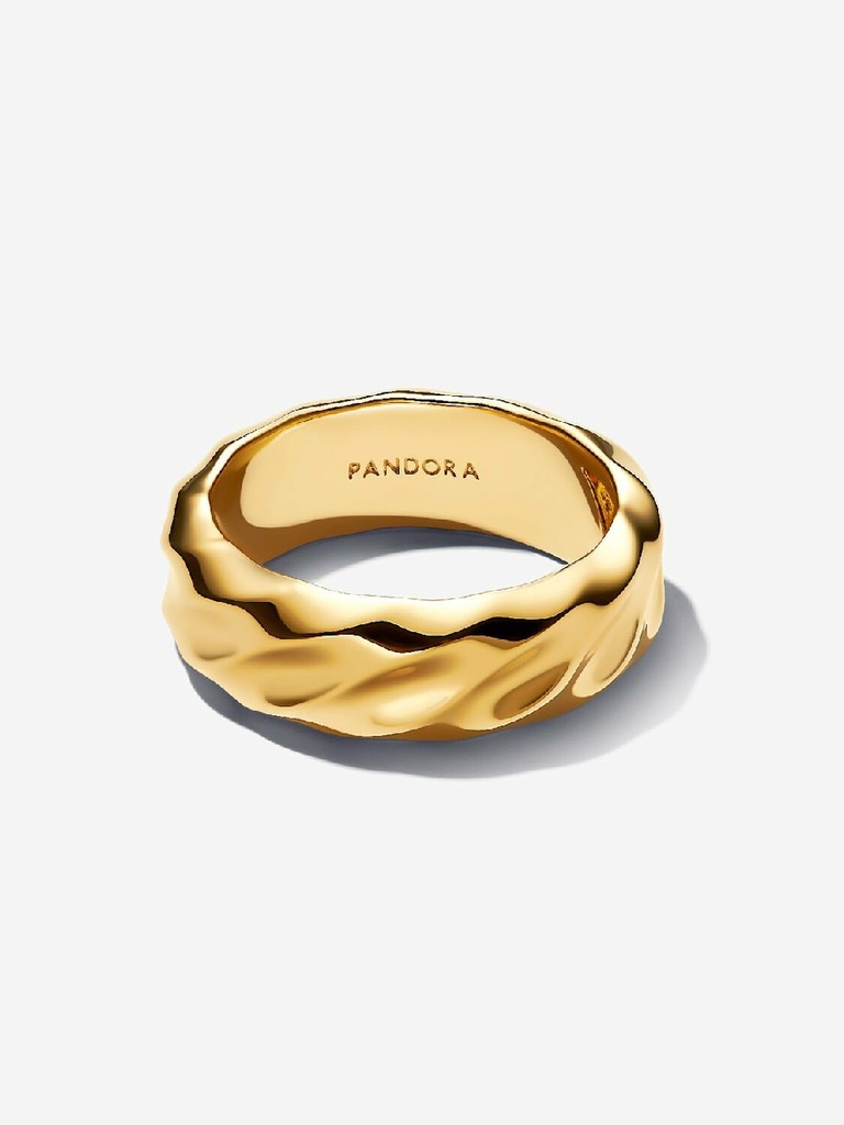 Anillo Pandora Banda Ancha Ondulada
