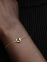 Pulsera Círculo Forma Orgánica en Pavé y Perla Cultivada de Agua Dulce Tratada