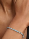 Pulsera Pandora Tenis Azul Claro Brillante