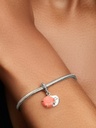 Charm Pandora Colgante Doble Concha Color Coral