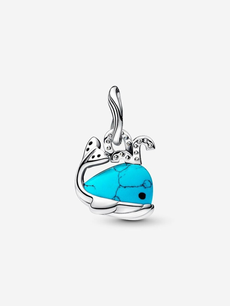 Charm Pandora Colgante Ballena Color Turquesa