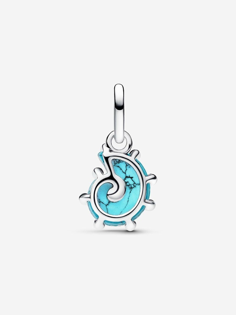 Charm Pandora Colgante Caracola de Cristal de Murano Azul